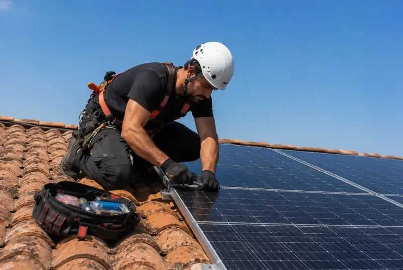 Maintenance et monitoring de panneaux solaires à Valencin
