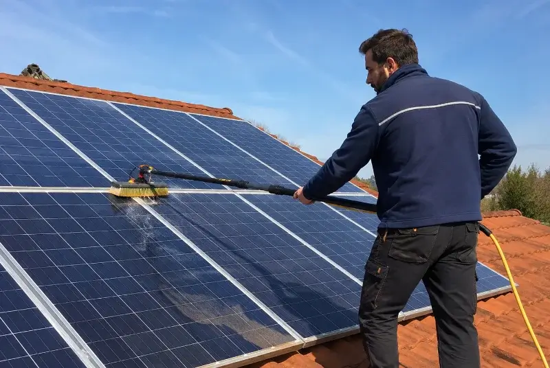 Nettoyage et entretien de panneaux solaires à Valencin